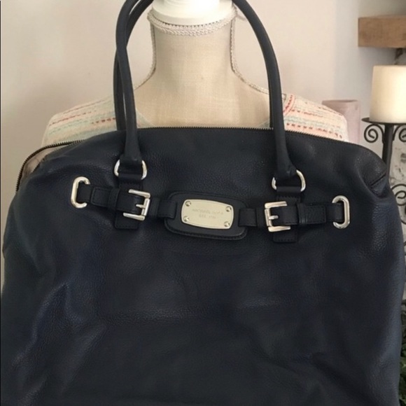 Michael Kors Handbags - Navy Blue Michael Kors Large Handbag